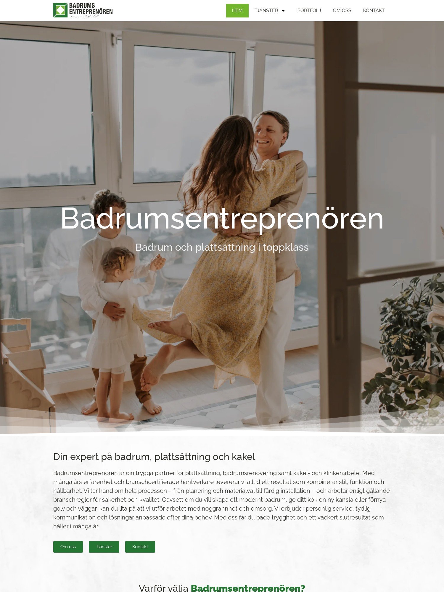 Badrumsentreprenoren – Badrum och plattsattning i toppklass Interwebsite Webbyrå