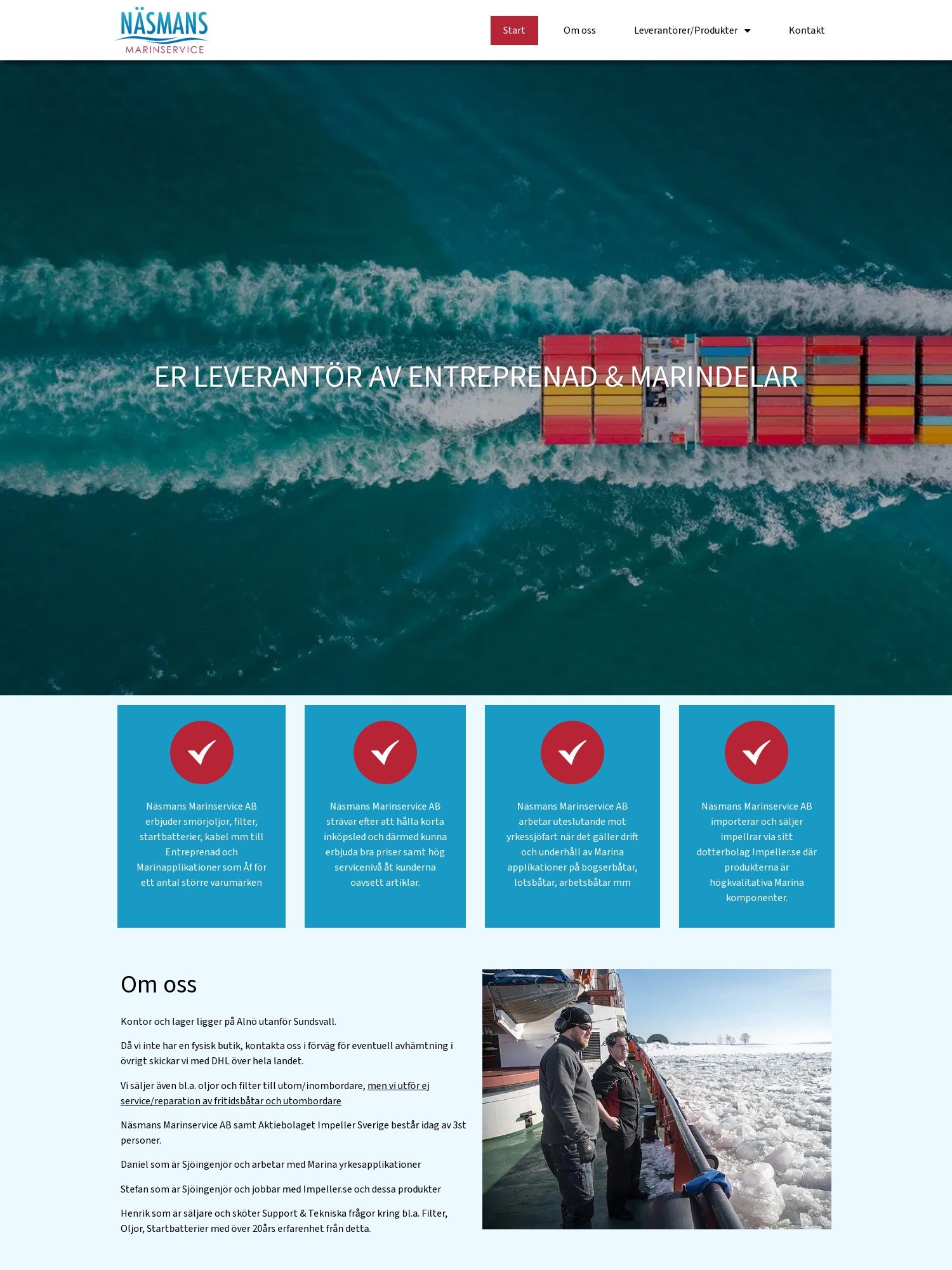 Nasmans Marinservice – er leverantor av entreprenad marindelar 1 Interwebsite Webbyrå