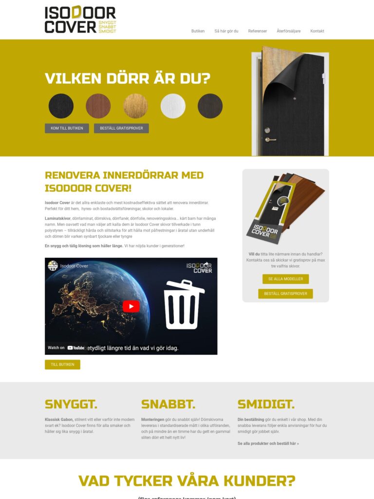 Renovera innerdorrar snabbt och enkelt med Isodoor Cover laminatskivor Interwebsite Webbyrå