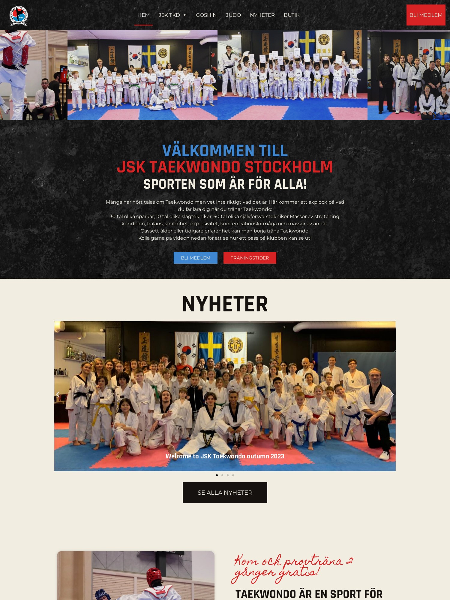 TKD Forening Jeong Sool Kwan – Blod svett tarar Interwebsite Webbyrå