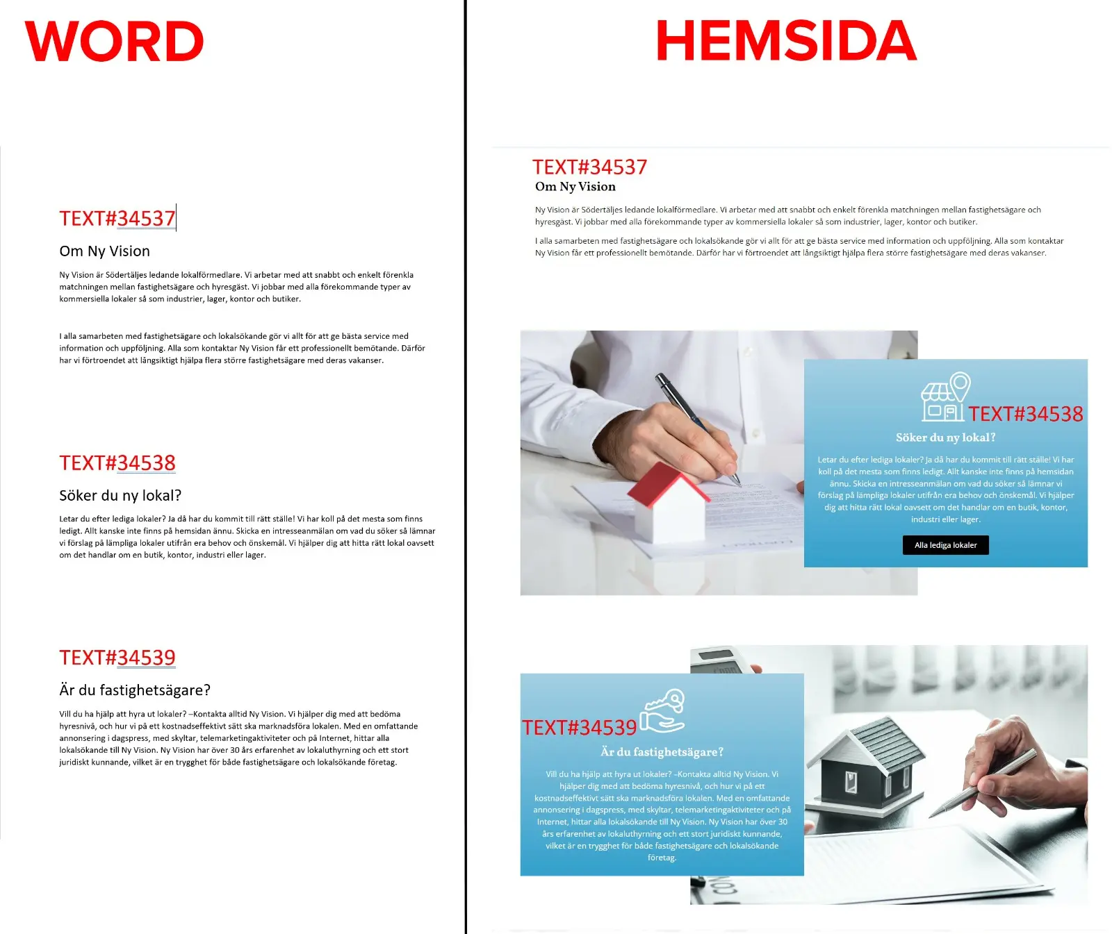 Word Hemsida Interwebsite Webbyrå
