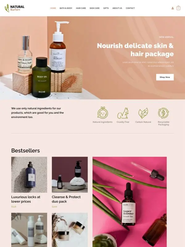 beauty products store 02 home 600x800 1 Interwebsite Webbyrå