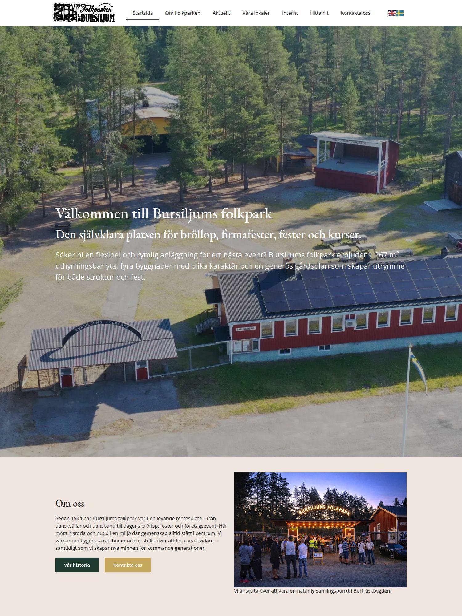 bursiljumsfolkpark se Interwebsite Webbyrå