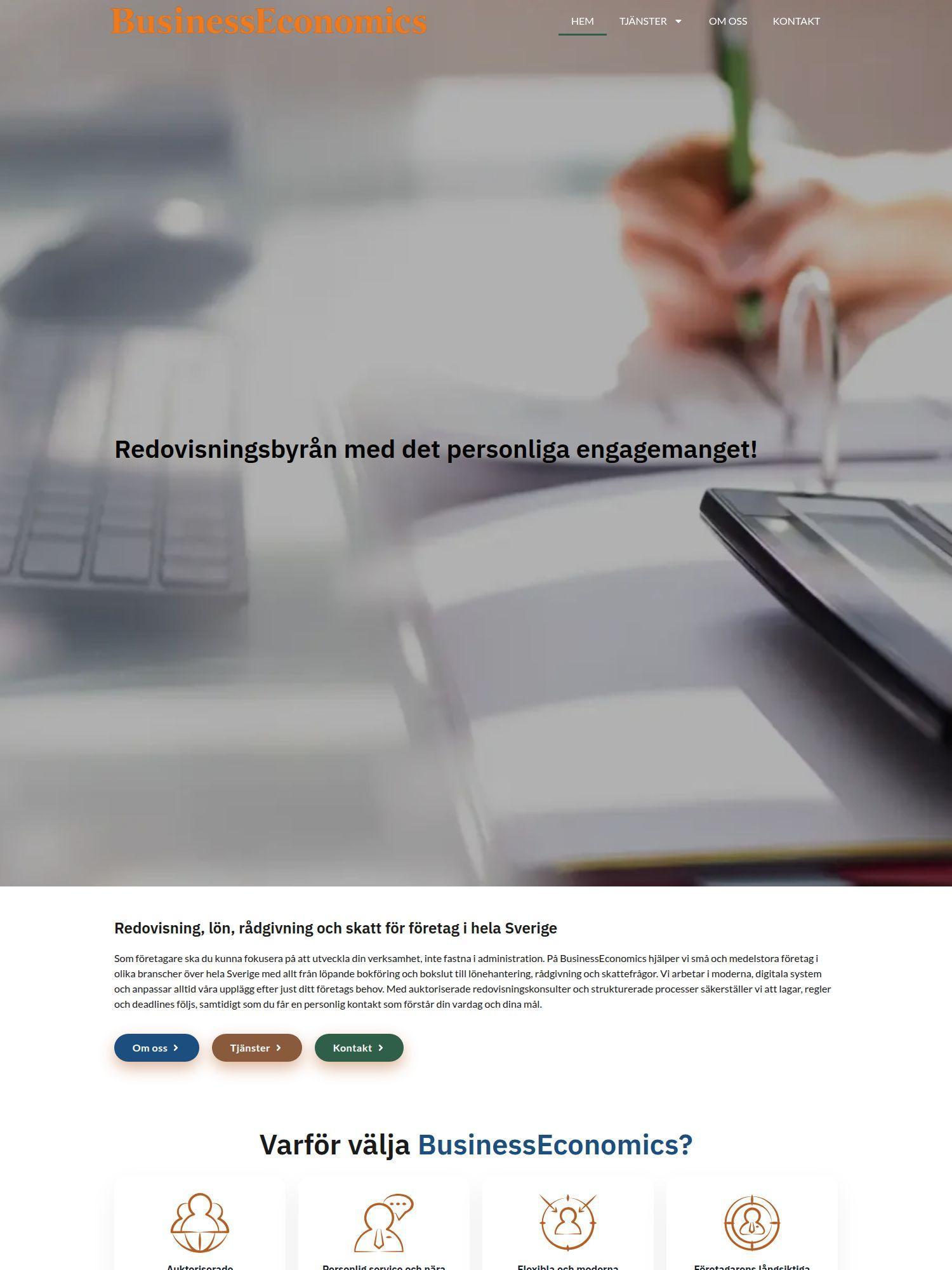 businesseconomics.se Interwebsite Webbyrå