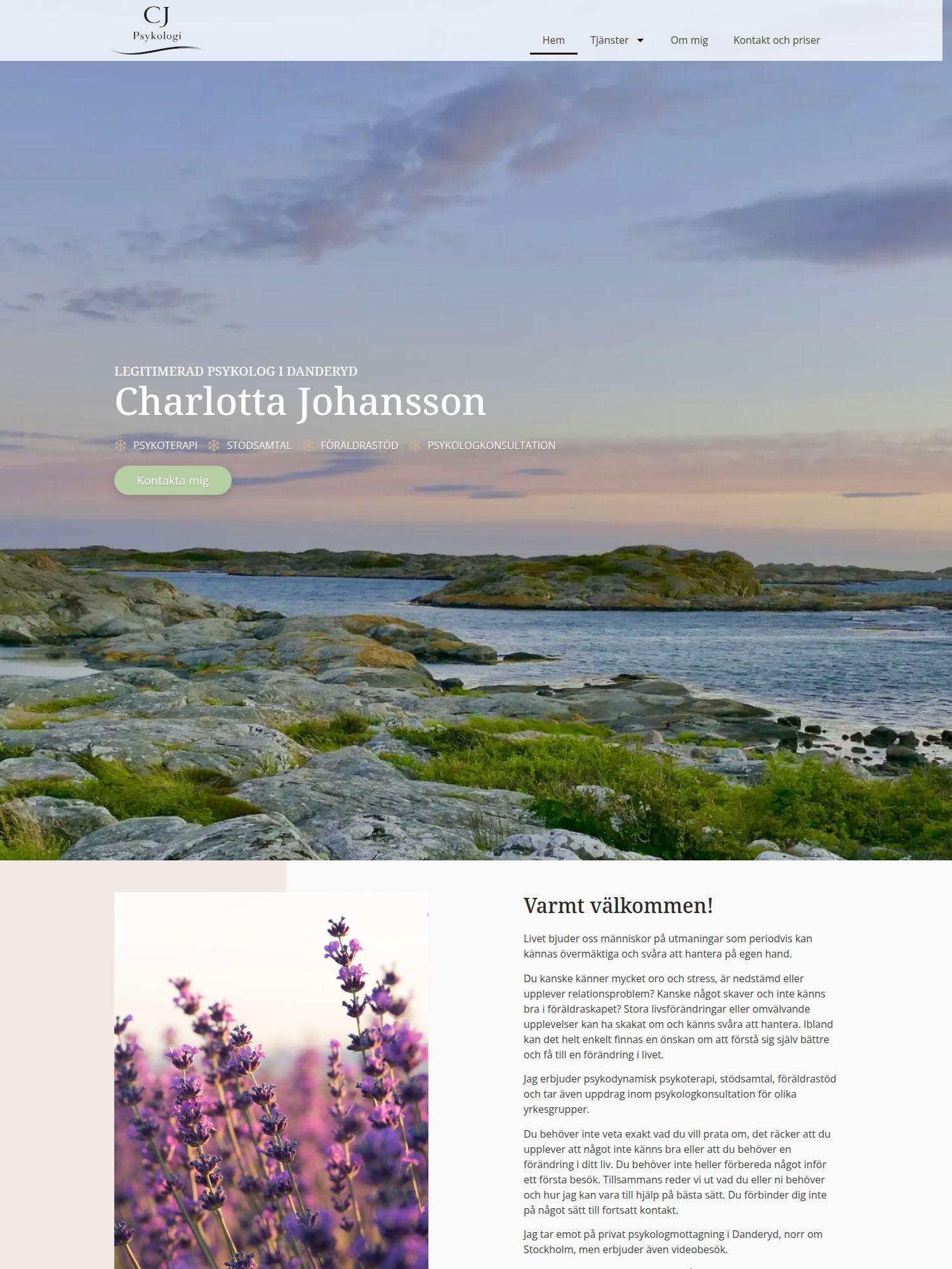 cj psykologi se Interwebsite Webbyrå