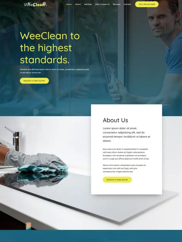 cleaning agency 04 homepage 600x800 1 Interwebsite Webbyrå