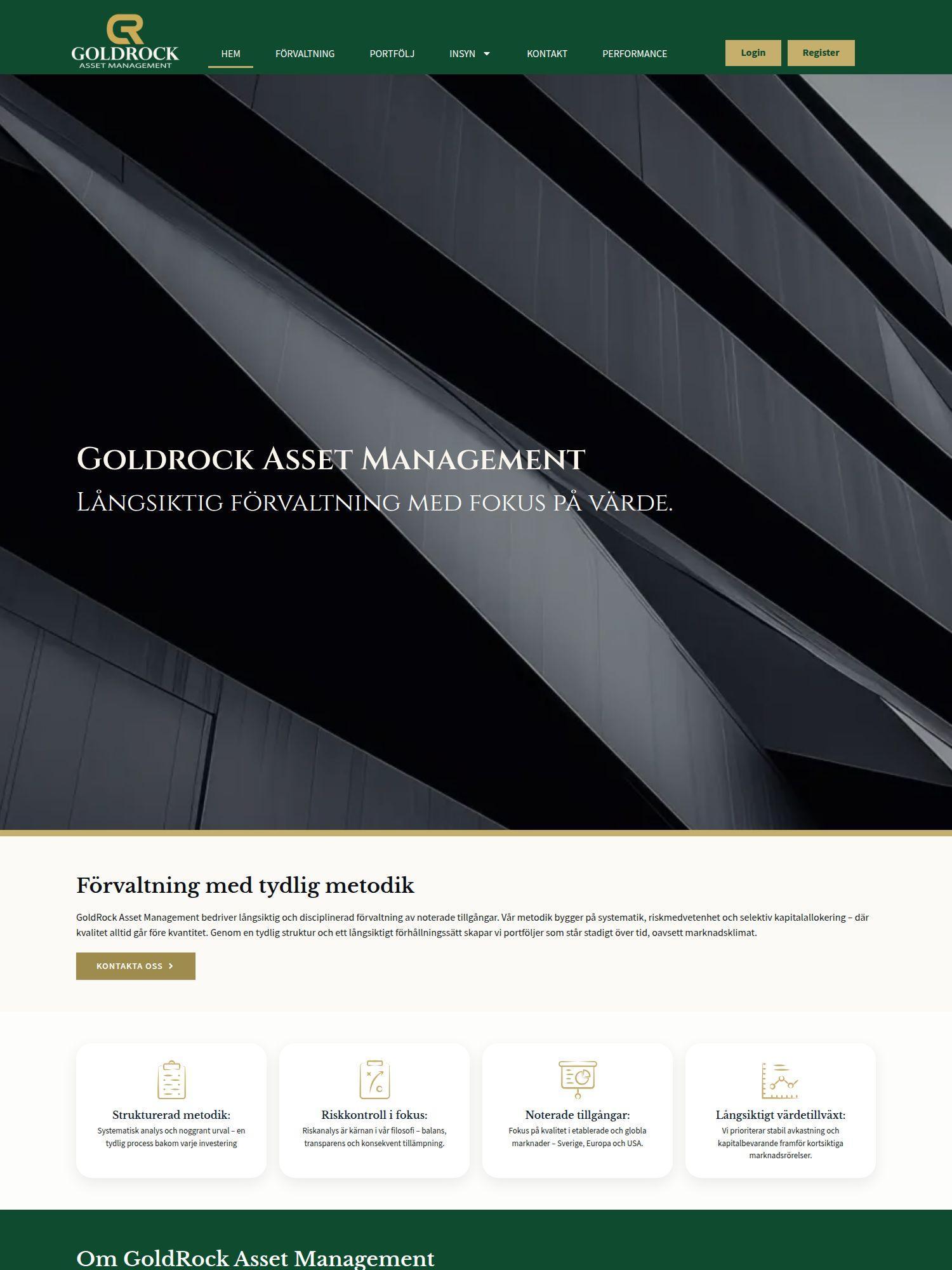 goldrock se Interwebsite Webbyrå