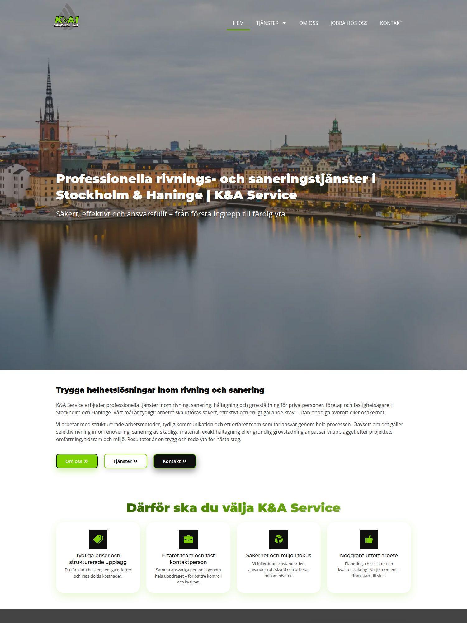 ka1service.se Interwebsite Webbyrå