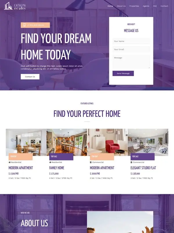 real estate 02 homepage 600x800 1 Interwebsite Webbyrå