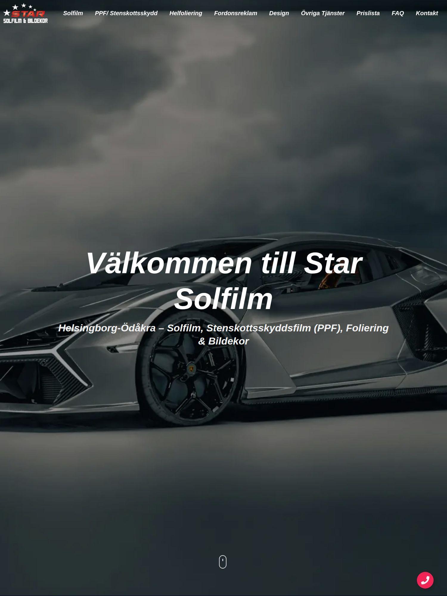 starsolfilm.se Interwebsite Webbyrå
