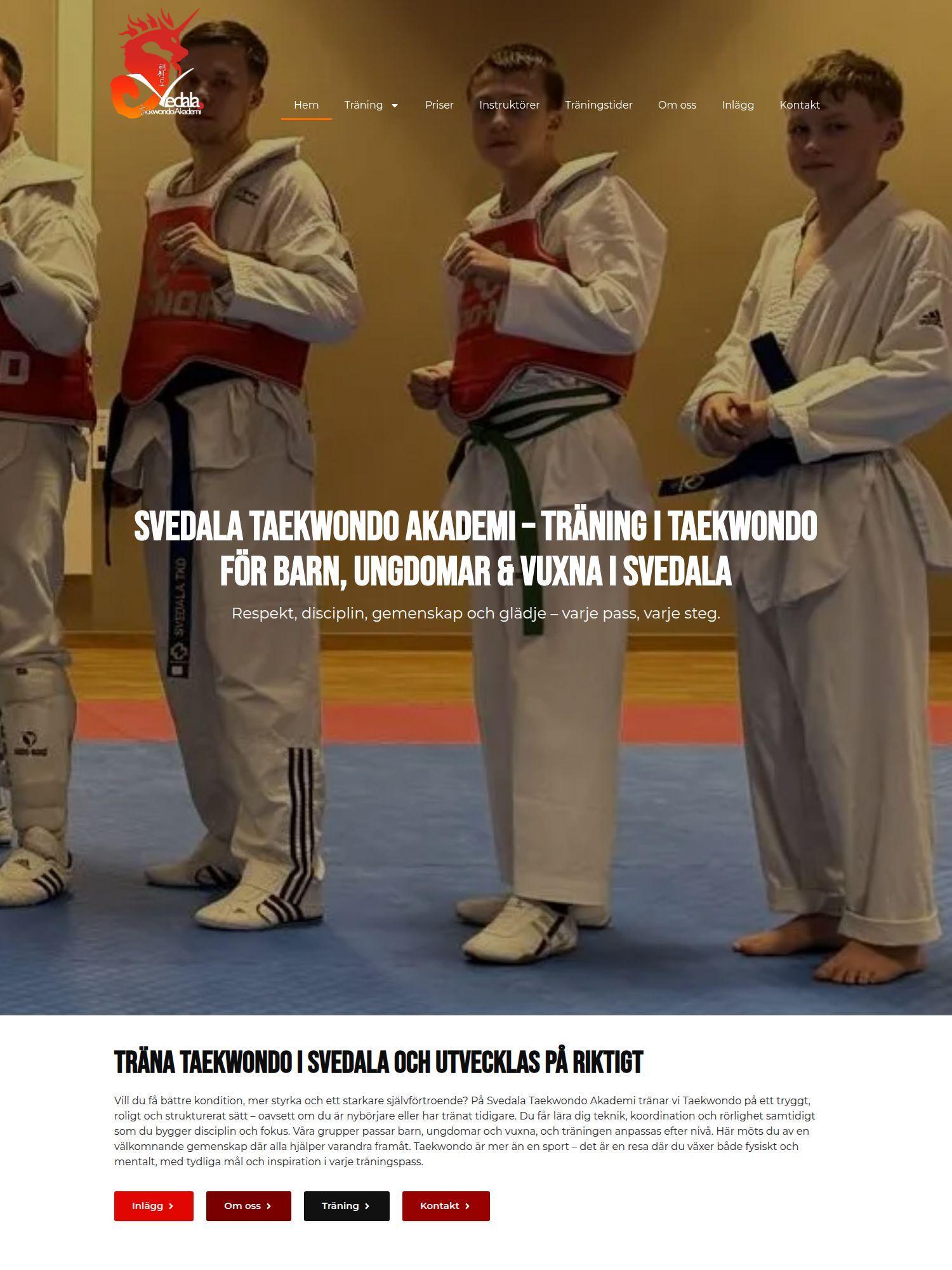 svedalataekwondo se 20260907 094125 Interwebsite Webbyrå