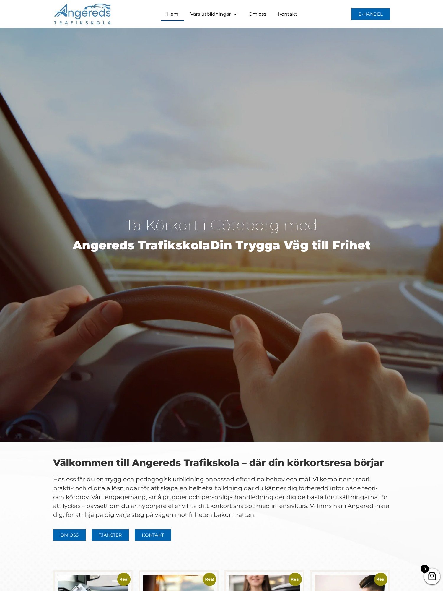 Hem Angereds Trafikskola Interwebsite Webbyrå