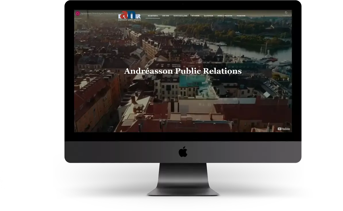 andreassonpr.se Interwebsite Webbyrå