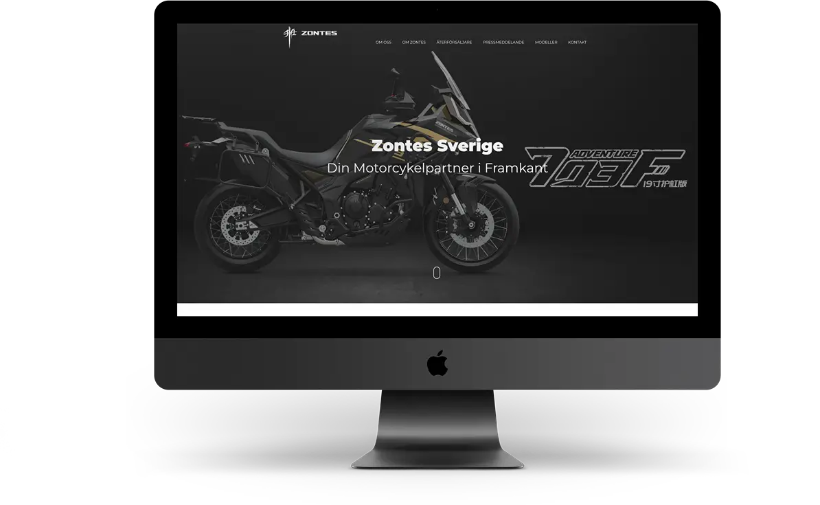 zontes.se Interwebsite Webbyrå